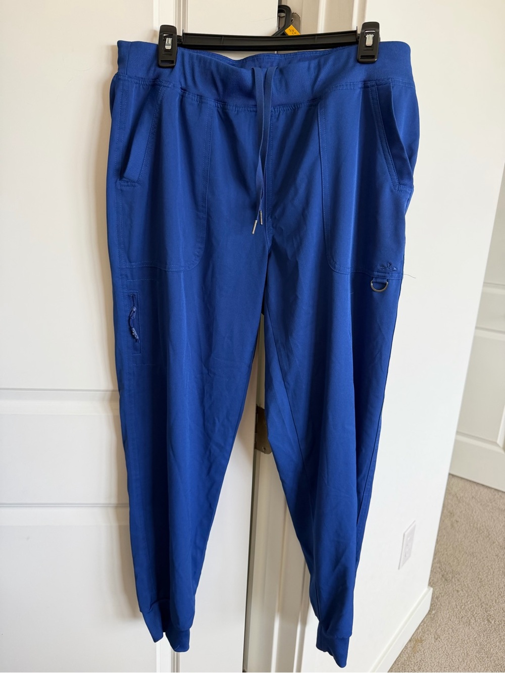 Grey's Anatomy Royal Blue V-Neck Scrub Top and Matching Scrub Joggers Large - Picture 4 of 5